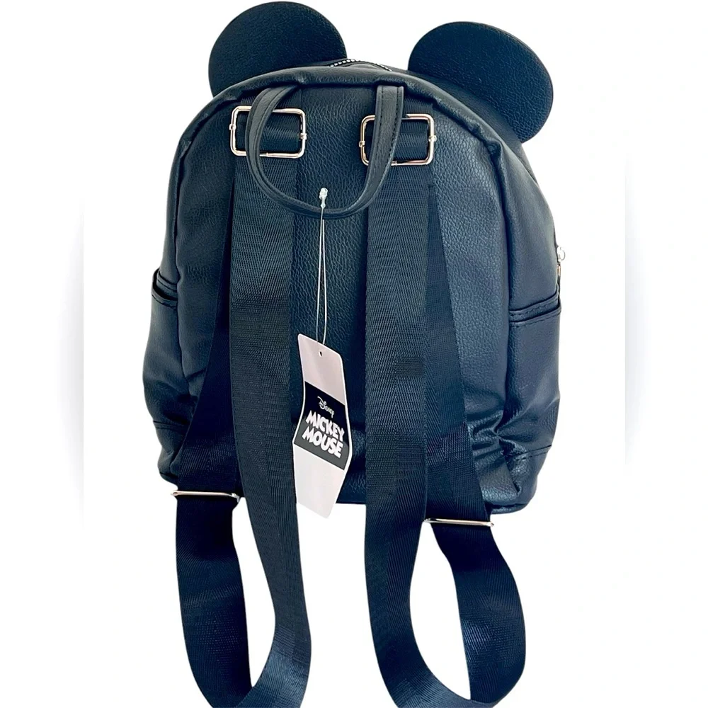 Adorable Black and White Mickey Mouse Backpack with Iconic Ears.  New with Tags.